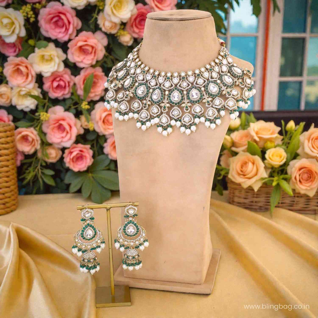 Emerald Calvin Bridal Jewellery Set