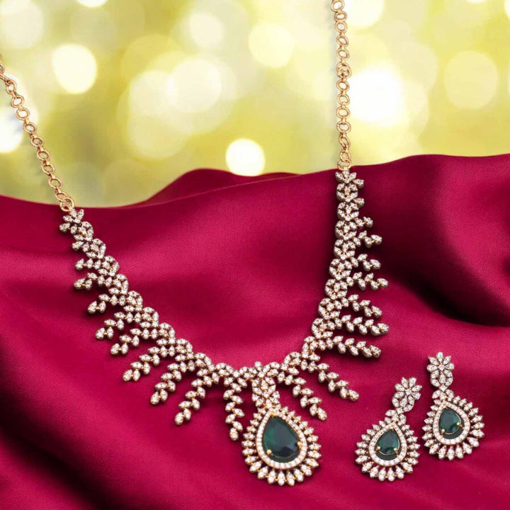 Emerald Cameo Victorian Jewellery Set - New Arrival