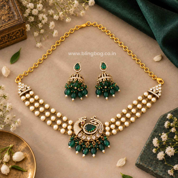 Emerald Carina Victorian Jewellery Set - New Arrival