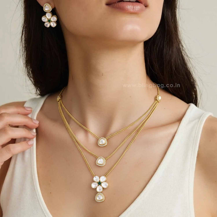 Emerald Celestrae Pendant Set