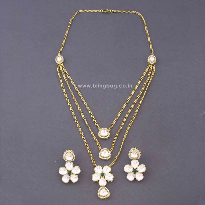 Emerald Celestrae Pendant Set