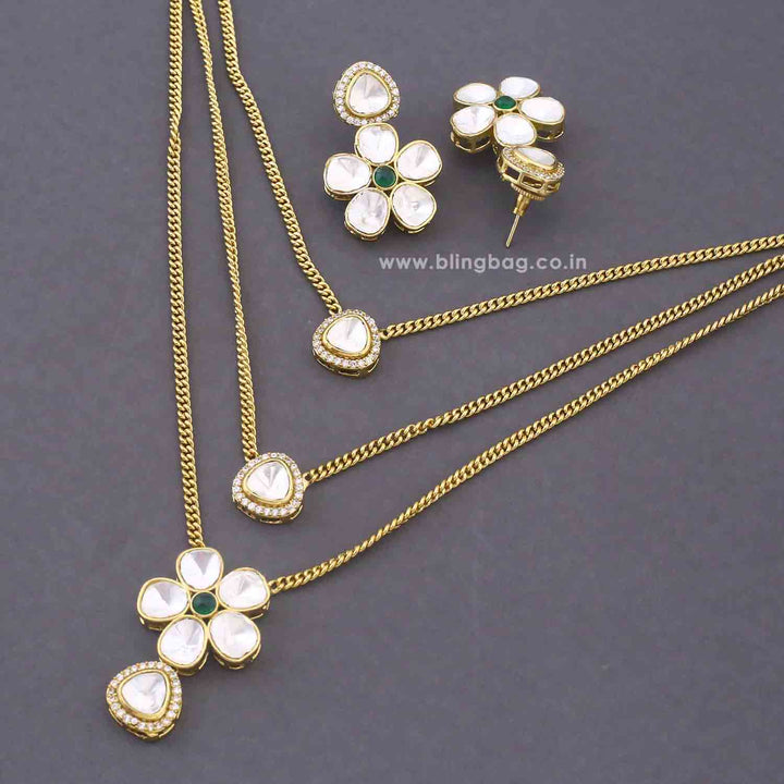 Emerald Celestrae Pendant Set