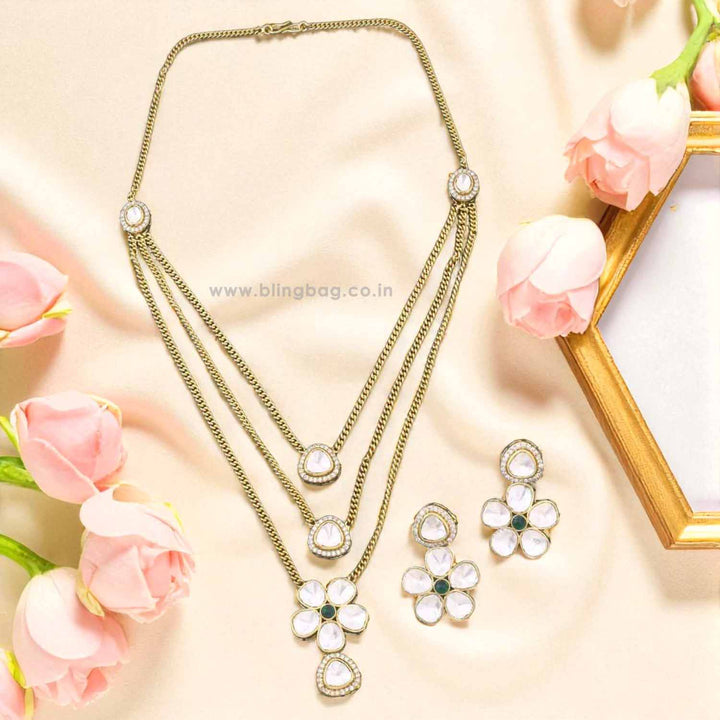 Emerald Celestrae Pendant Set