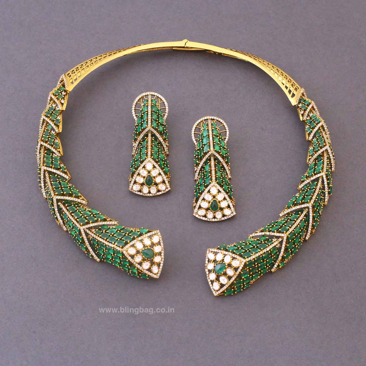 Emerald Celinelyn Hasli Victorian Jewellery Set