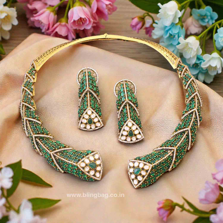 Emerald Celinelyn Hasli Victorian Jewellery Set