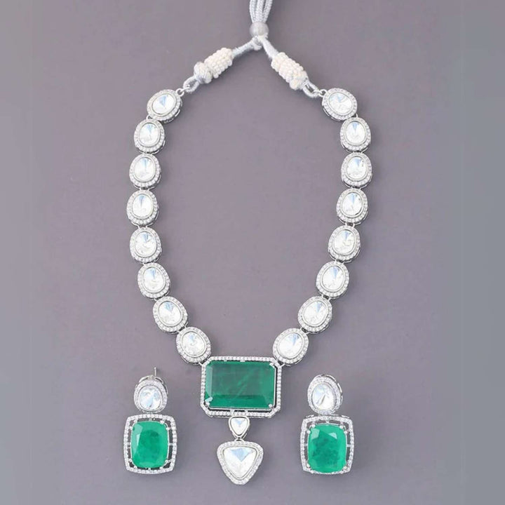 Emerald Cerise Zirconia Jewellery Set - EOSS