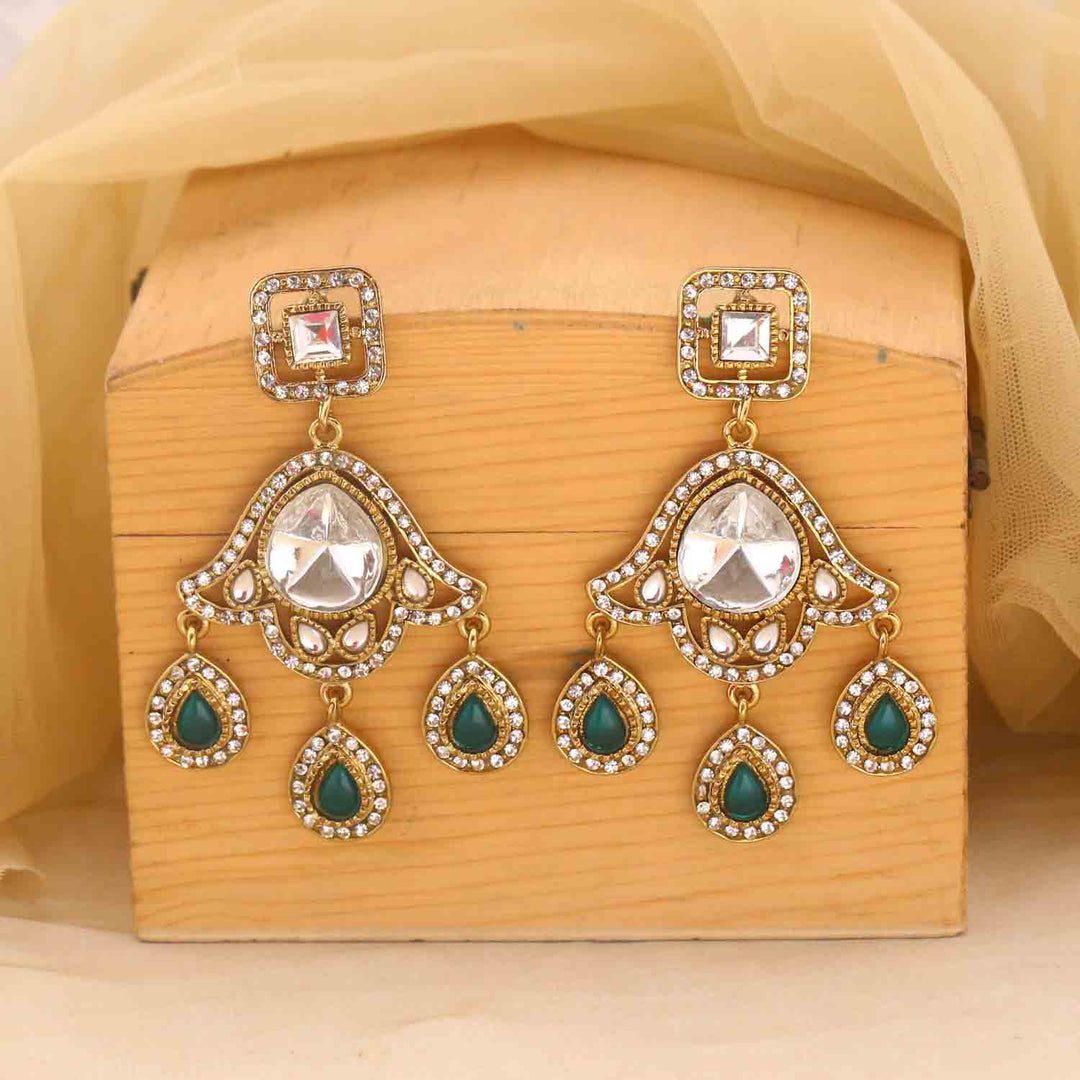 Emerald Chandni Danglers