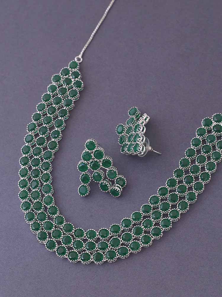 Emerald Chantelle Zirconia Jewellery Set