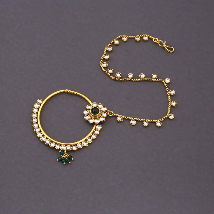 Emerald Charita Kundan Bridal Jewellery Set