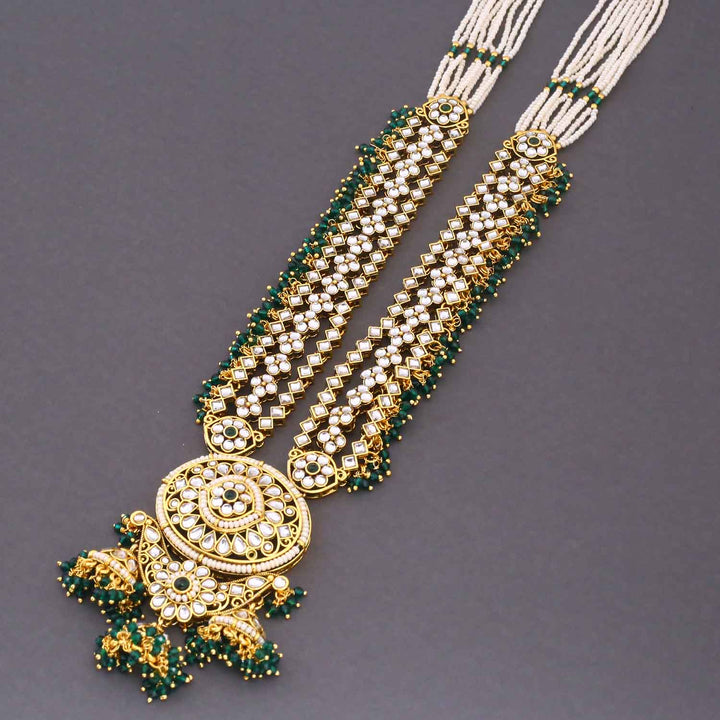 Emerald Charita Kundan Bridal Jewellery Set