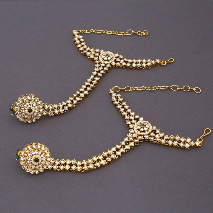 Emerald Charita Kundan Bridal Jewellery Set