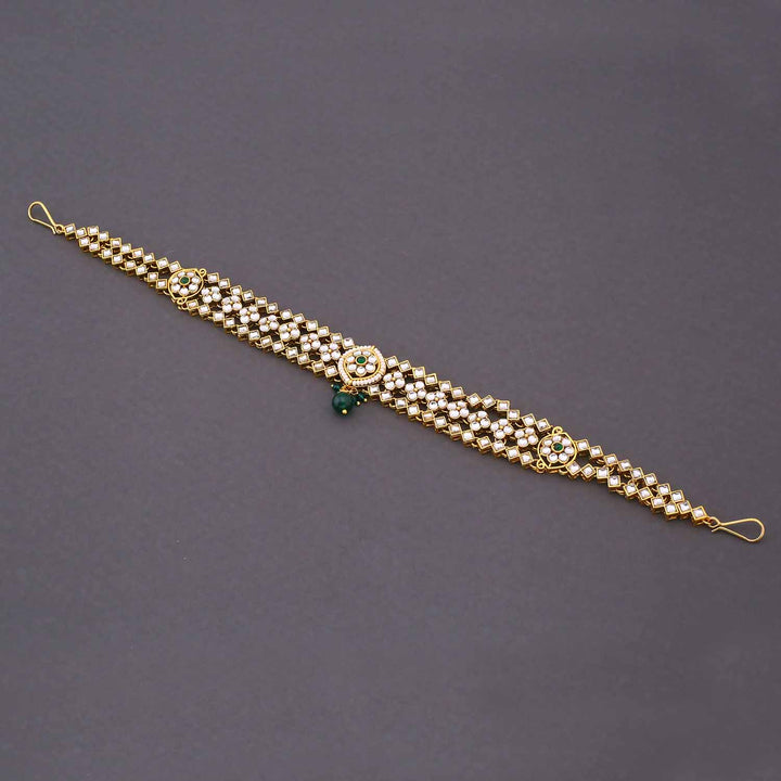 Emerald Charita Kundan Bridal Jewellery Set