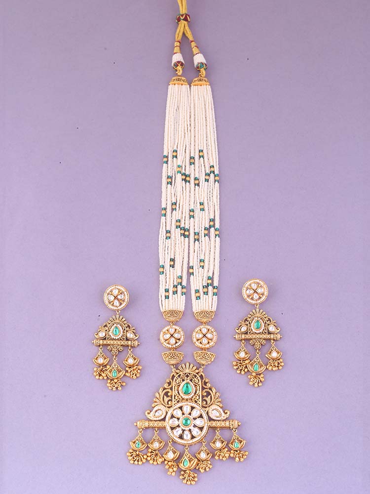 Emerald Chhaya Rajwadi Set