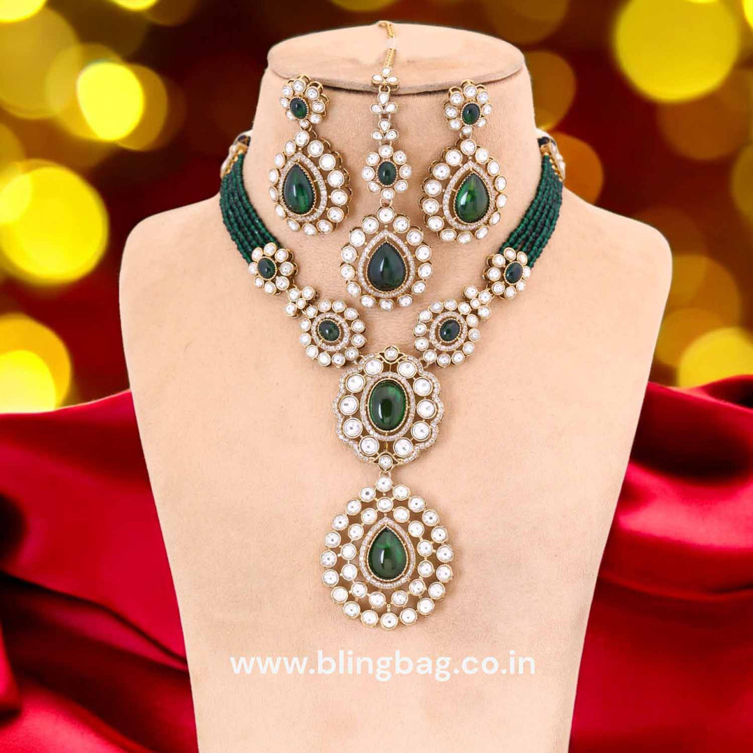 Emerald Christani Victorian Jewellery Set