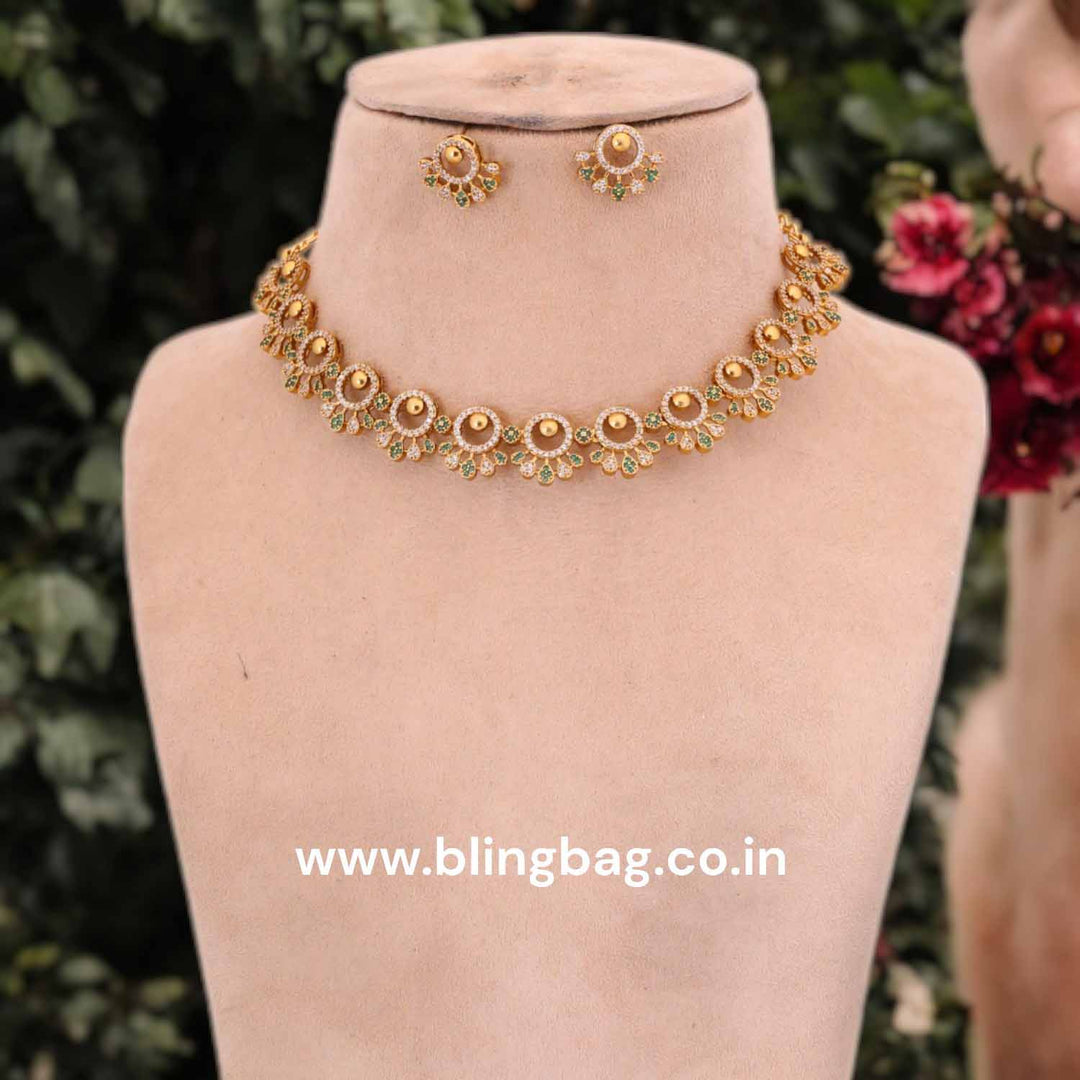 Emerald Citrine Antique Jewellery Set- New Arrival