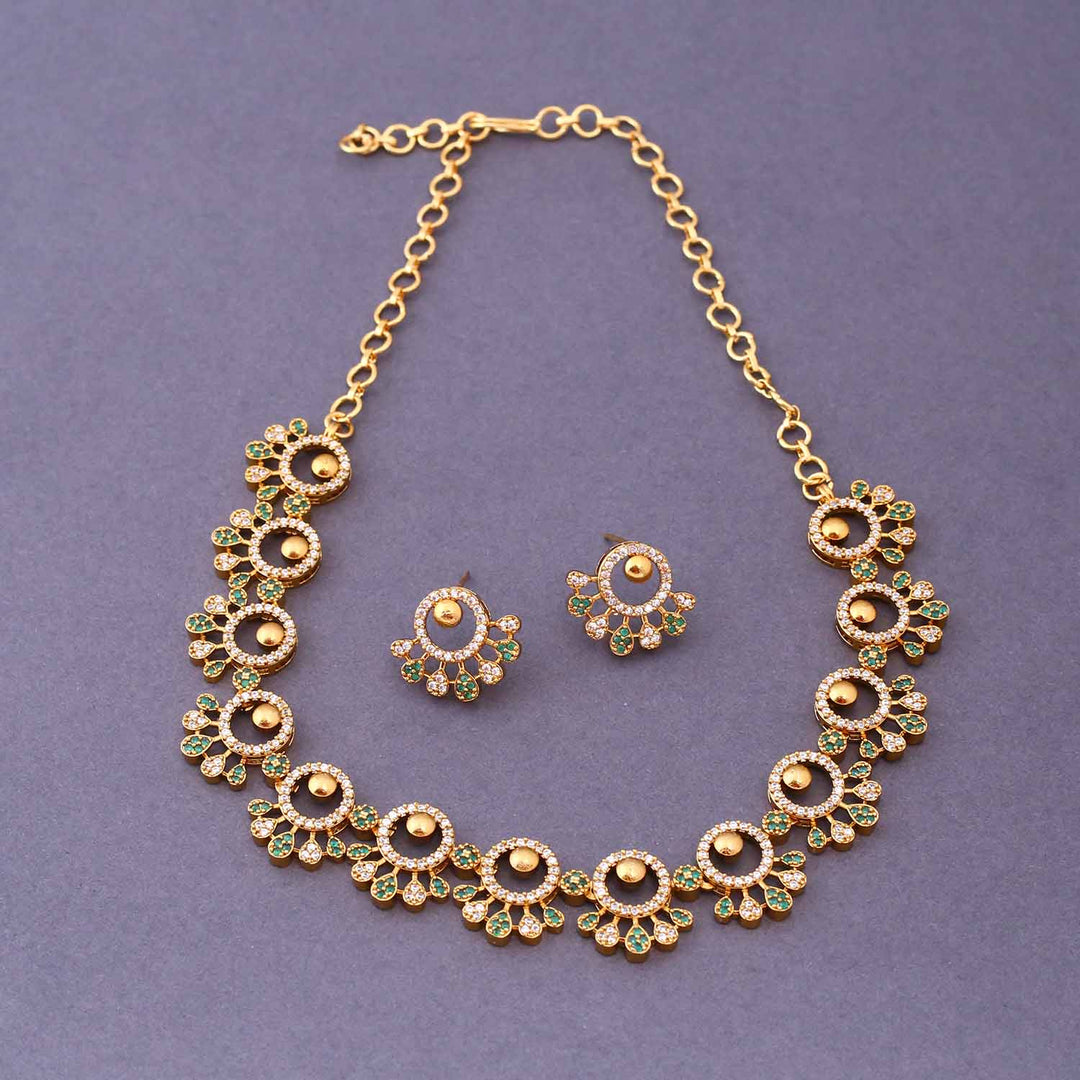 Emerald Citrine Antique Jewellery Set- New Arrival