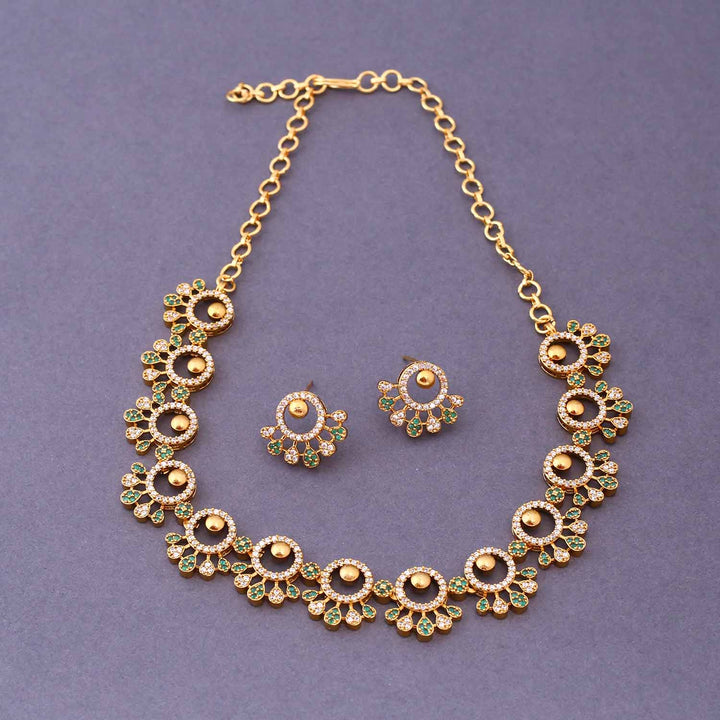 Emerald Citrine Antique Jewellery Set- New Arrival