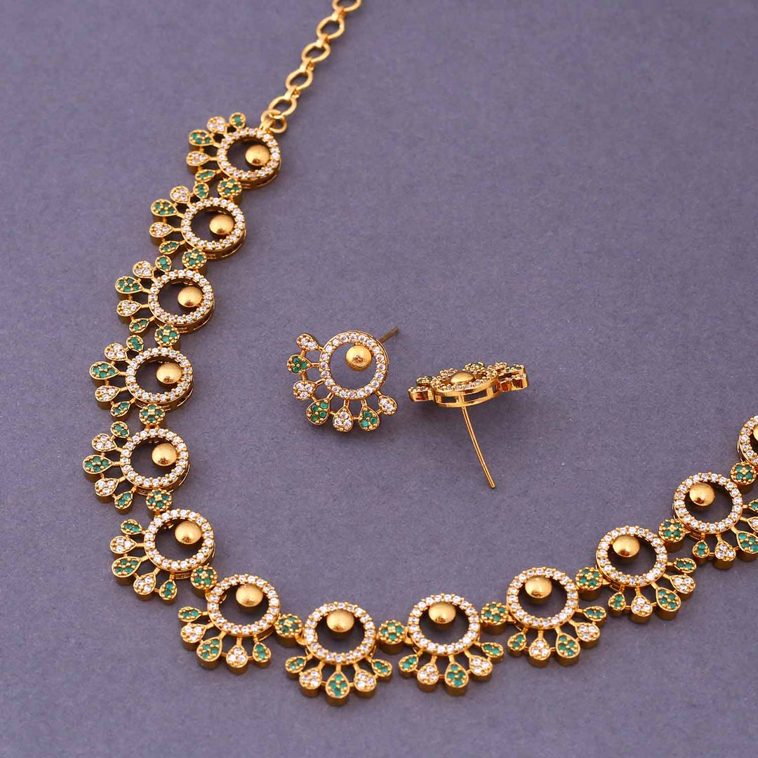 Emerald Citrine Antique Jewellery Set- New Arrival