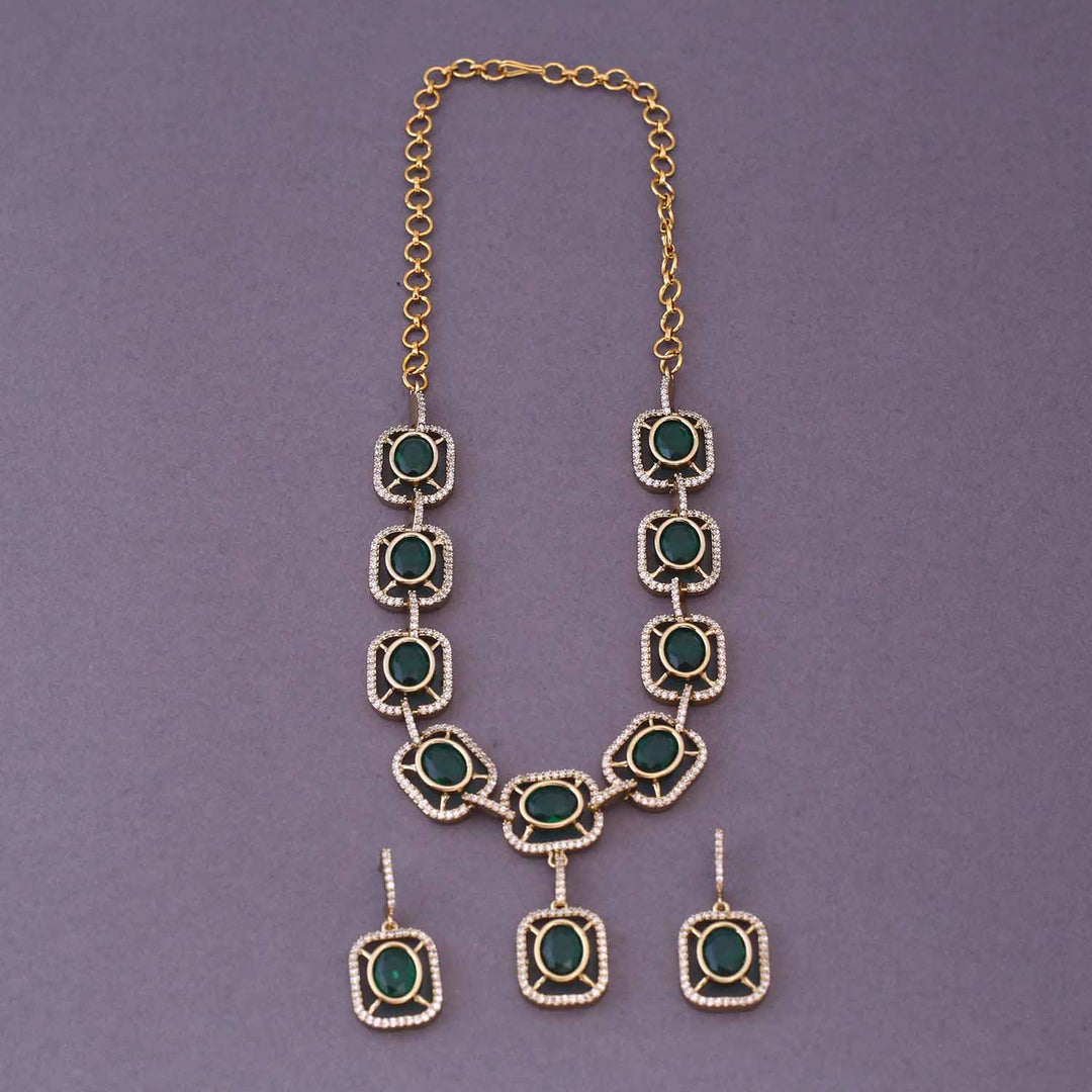 Emerald Colena Victorian Jewellery Set- New Arrival