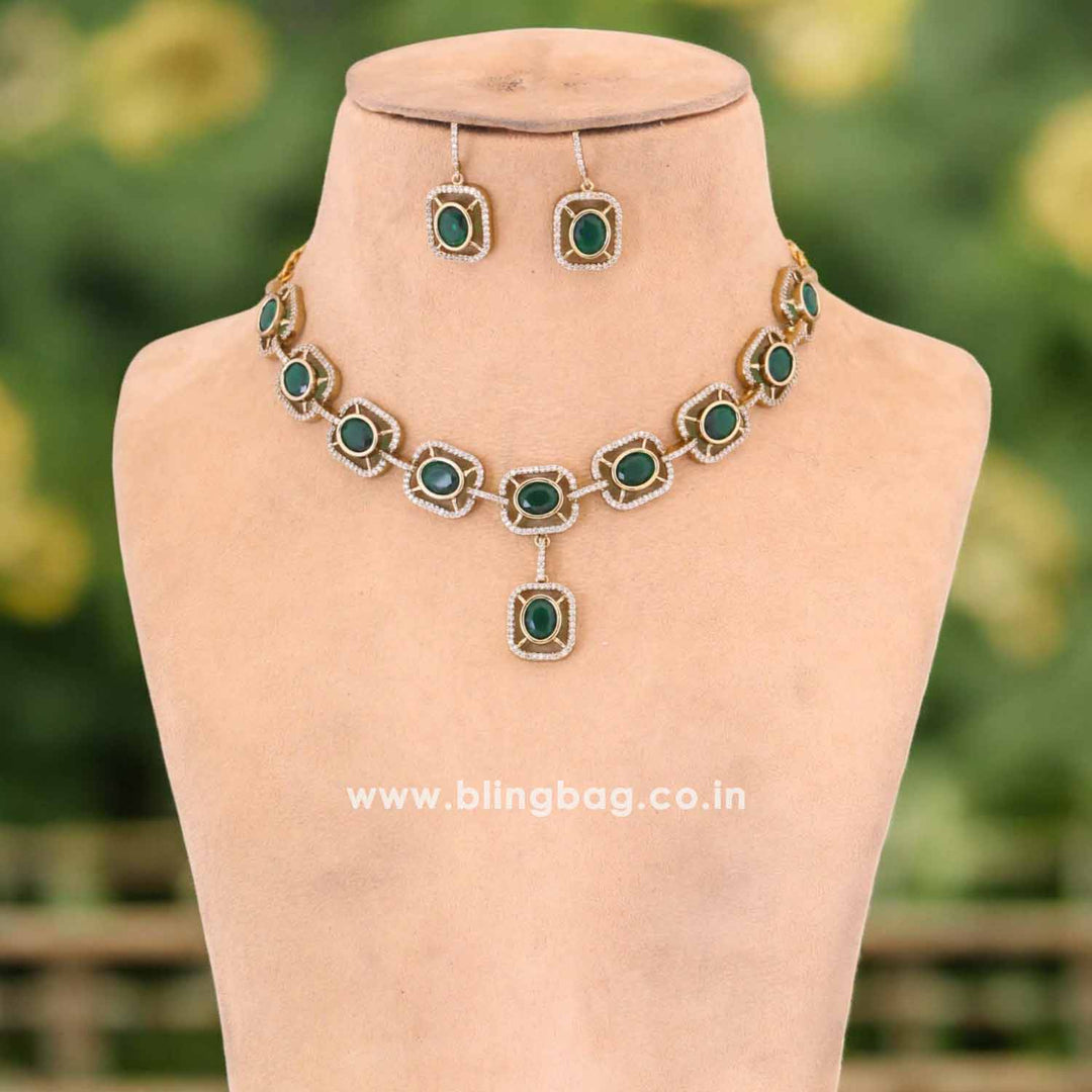 Emerald Colena Victorian Jewellery Set- New Arrival