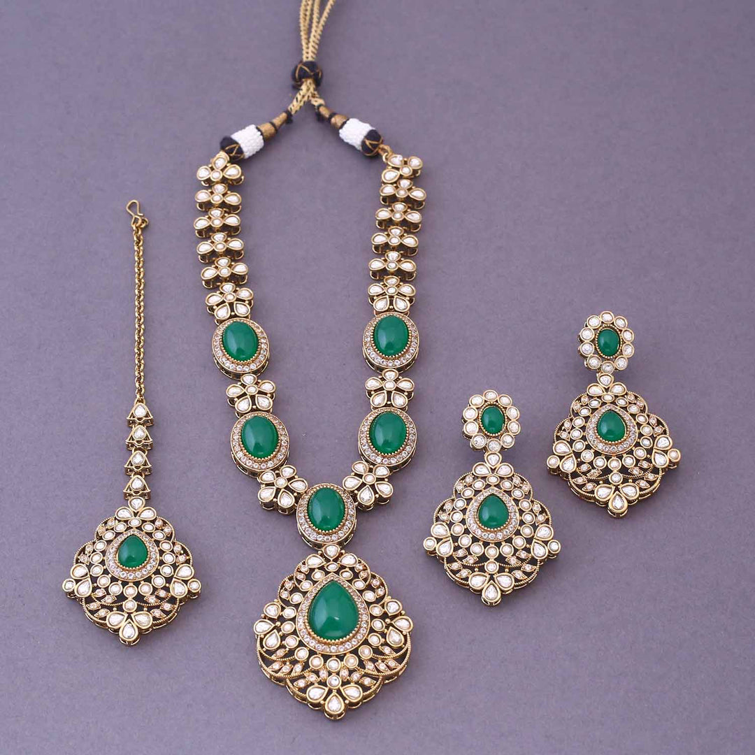 Emerald Corlina Victorian Jewellery Set- New Arrival