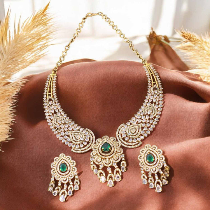 Emerald Crescent Hasli Victorian Jewellery Set - New Arrival