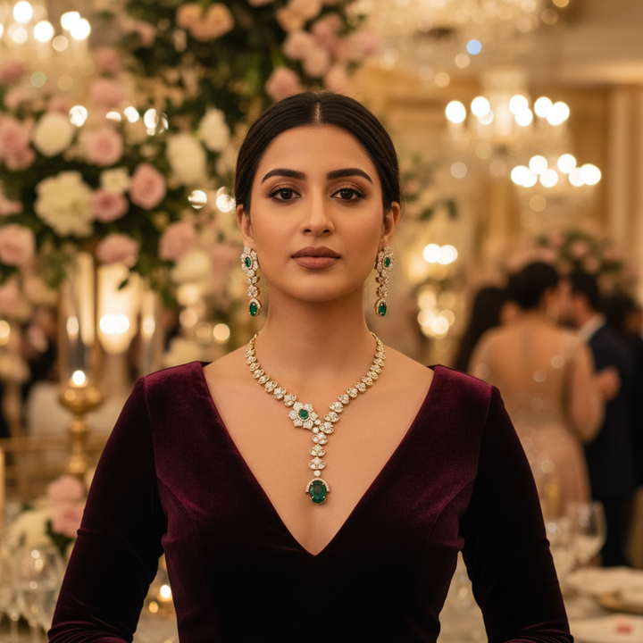 Emerald Cveta Victorian Jewellery Set - New Arrival