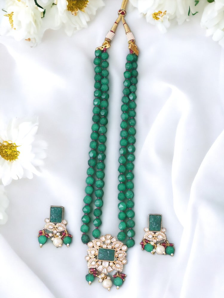 Emerald Dabira Jewellery Set
