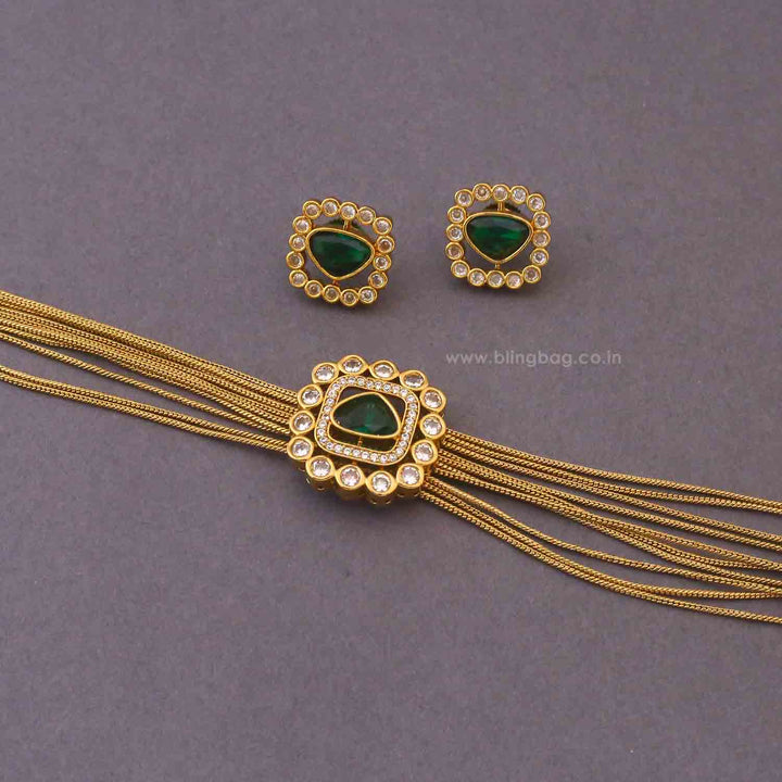 Emerald Damsel Victorian Jewellery Set - New Arrival