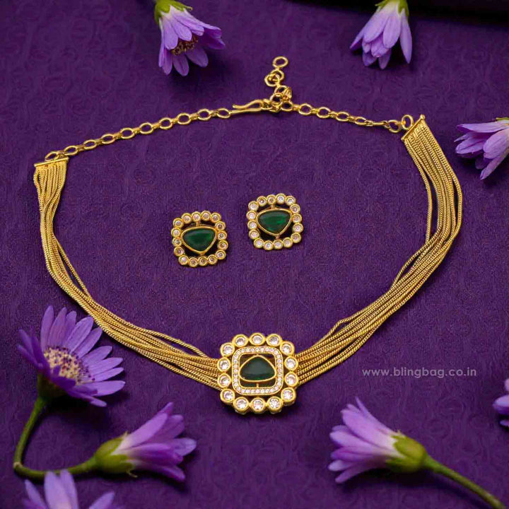 Emerald Damsel Victorian Jewellery Set - New Arrival