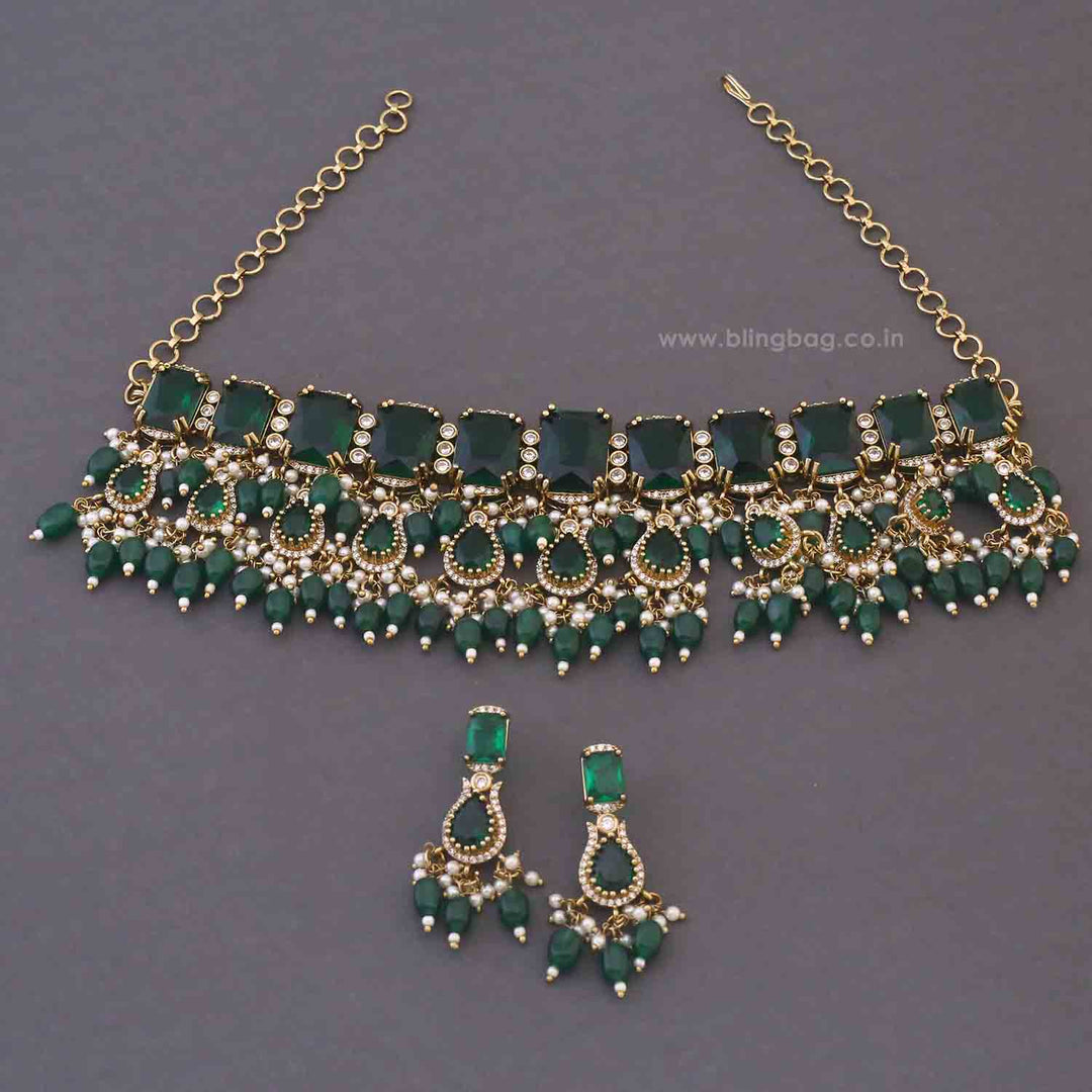Emerald Daphira Victorian Jewellery Set - New Arrival