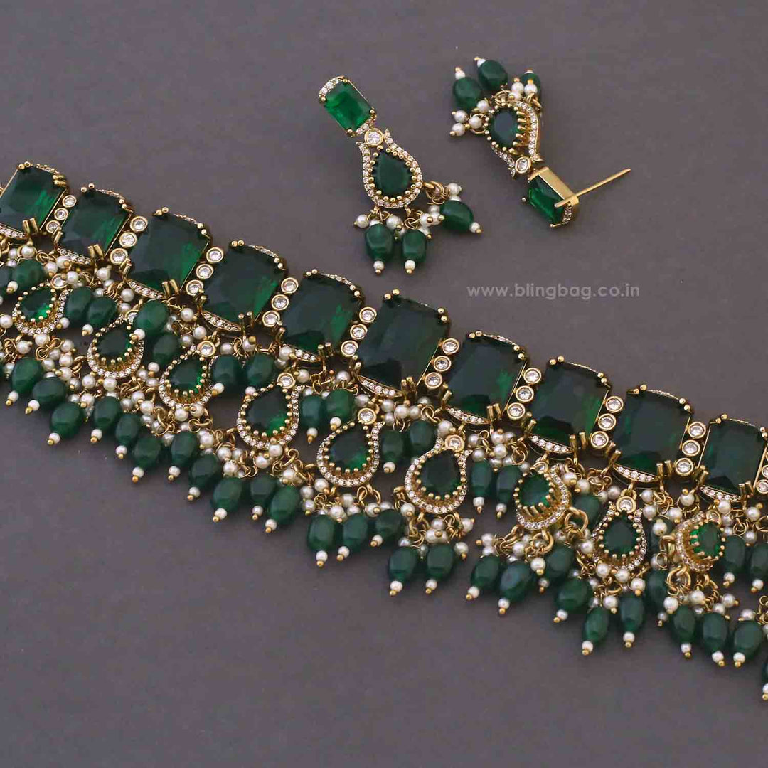 Emerald Daphira Victorian Jewellery Set - New Arrival