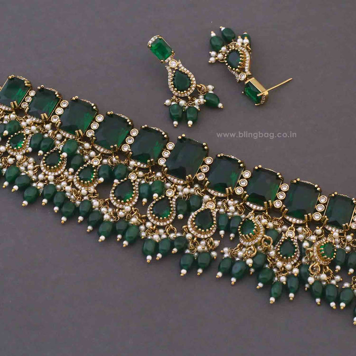 Emerald Daphira Victorian Jewellery Set - New Arrival