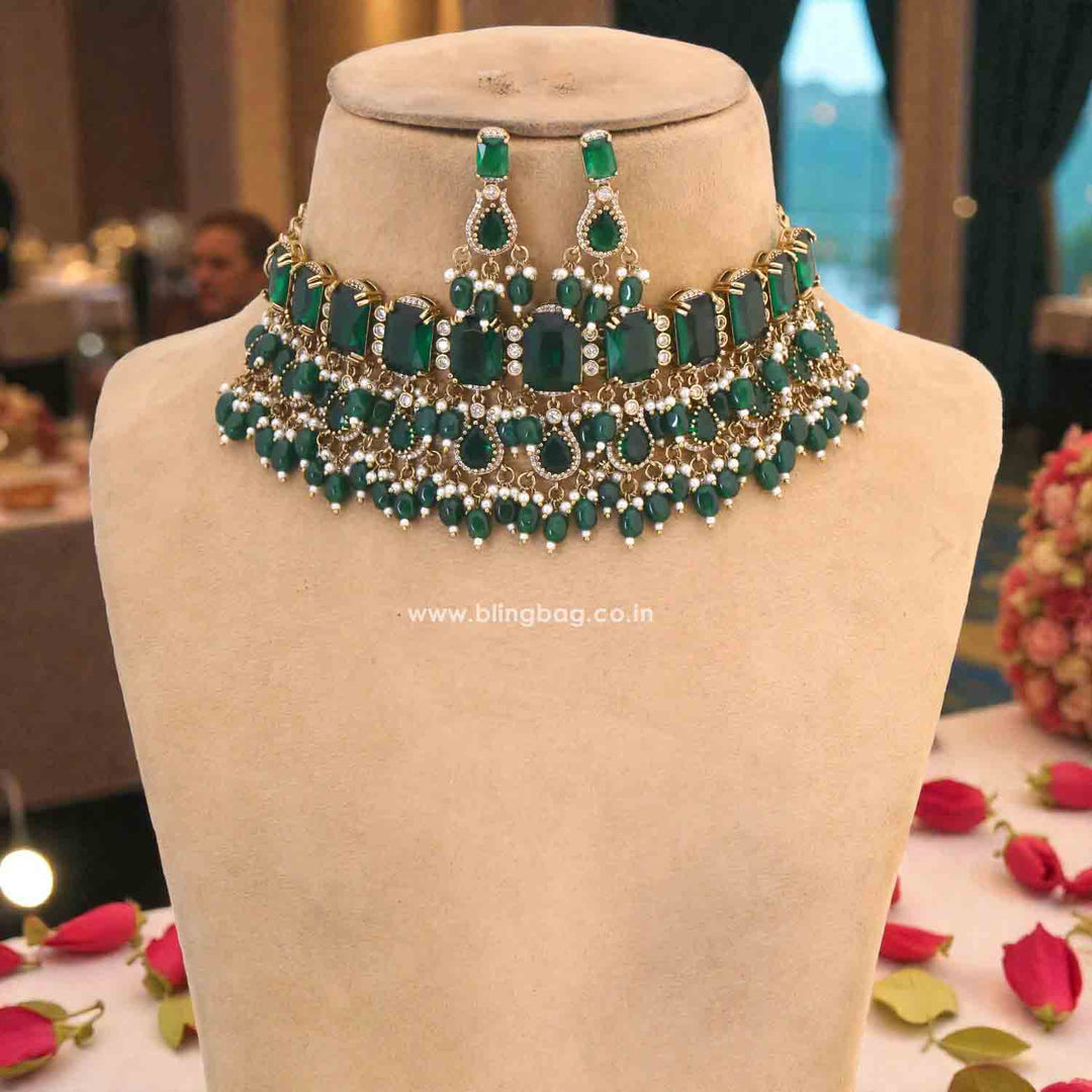 Emerald Daphira Victorian Jewellery Set - New Arrival