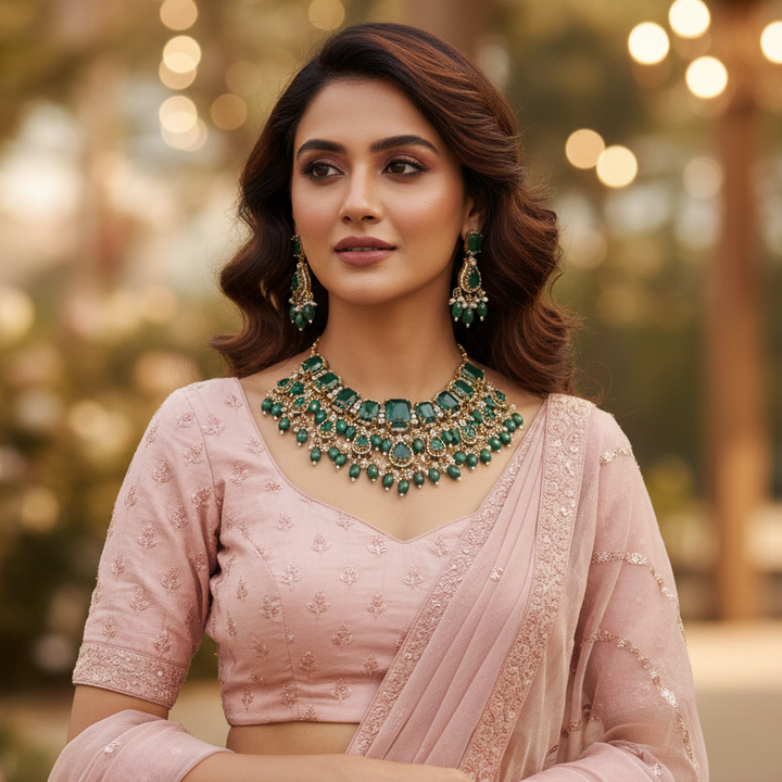 Emerald Daphira Victorian Jewellery Set - New Arrival