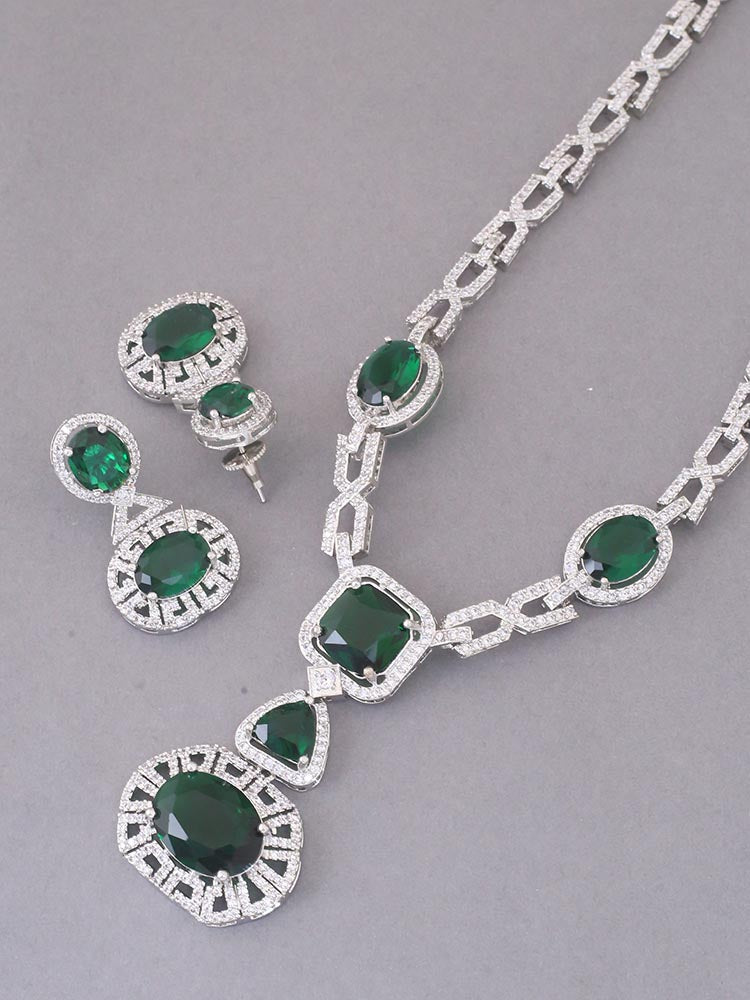 Emerald Demelza Zirconia Jewellery Set