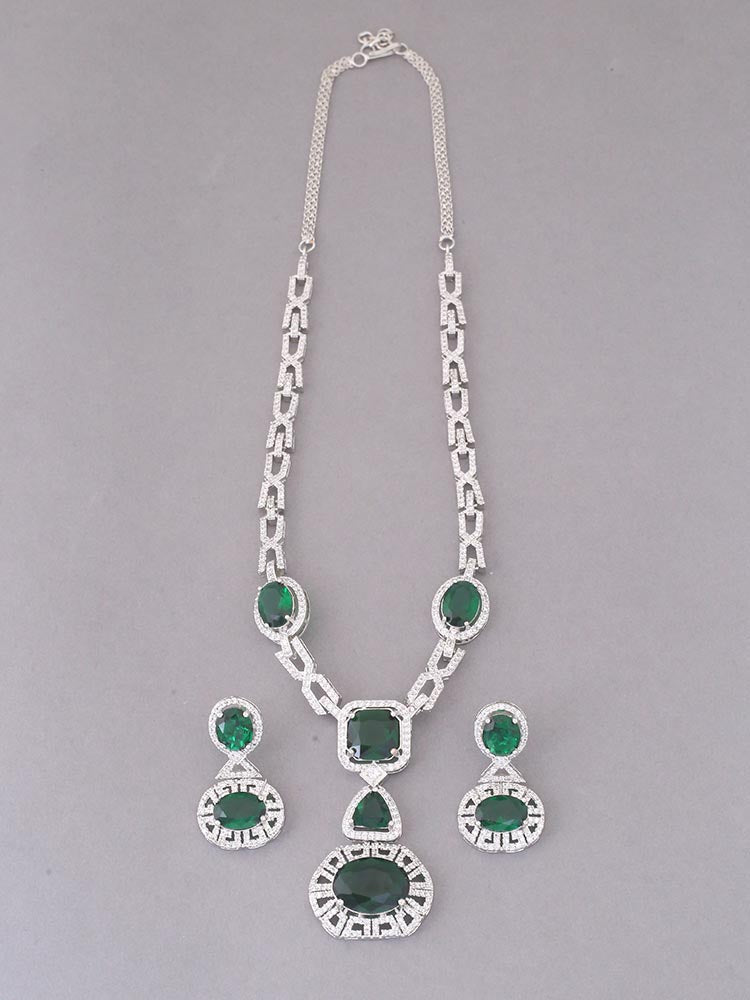 Emerald Demelza Zirconia Jewellery Set