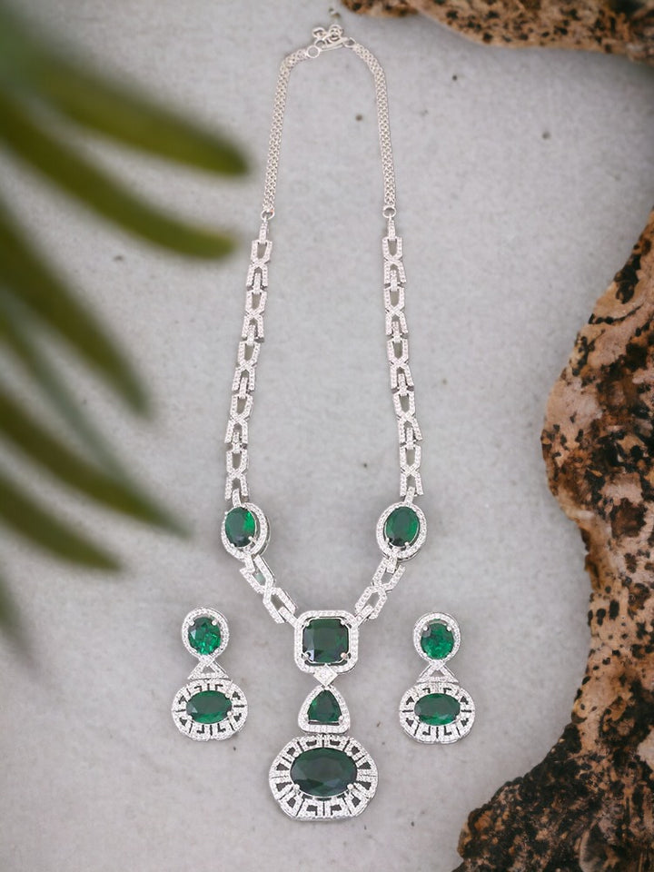 Emerald Demelza Zirconia Jewellery Set