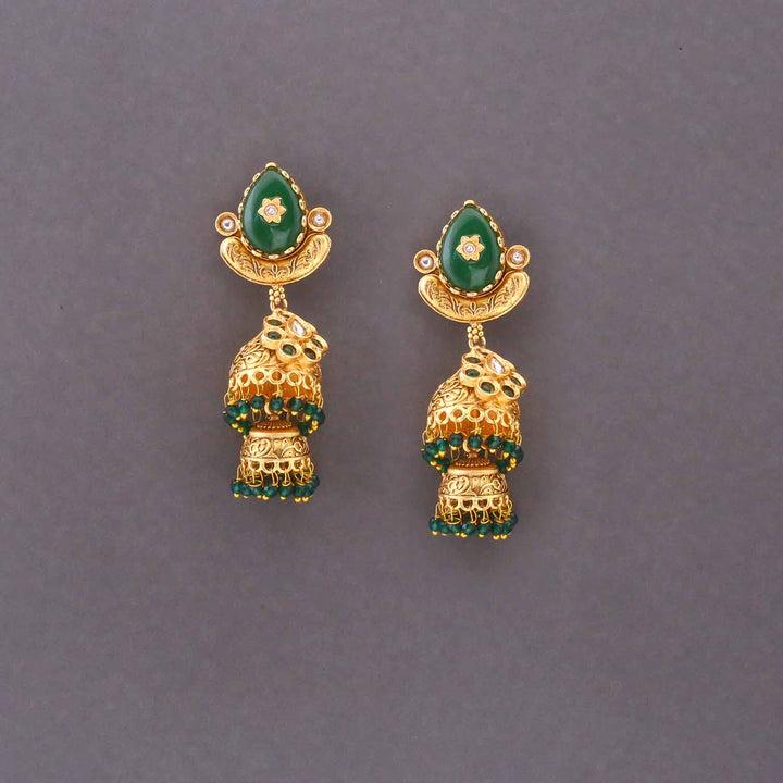 Emerald Dhanashri Heritage Jhumkis