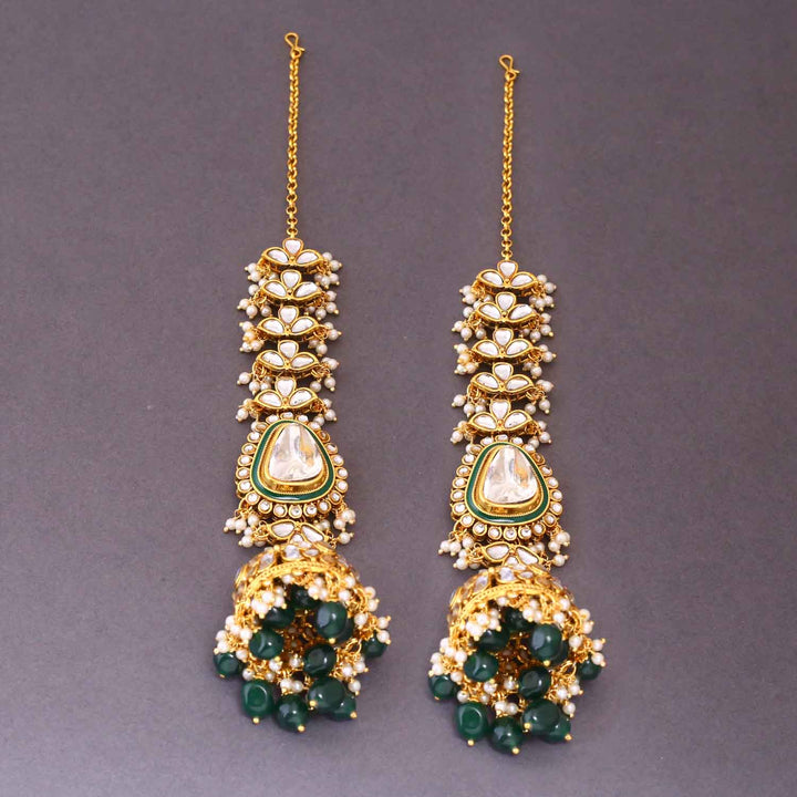 Emerald Dhanuna Bridal Jewellery Set