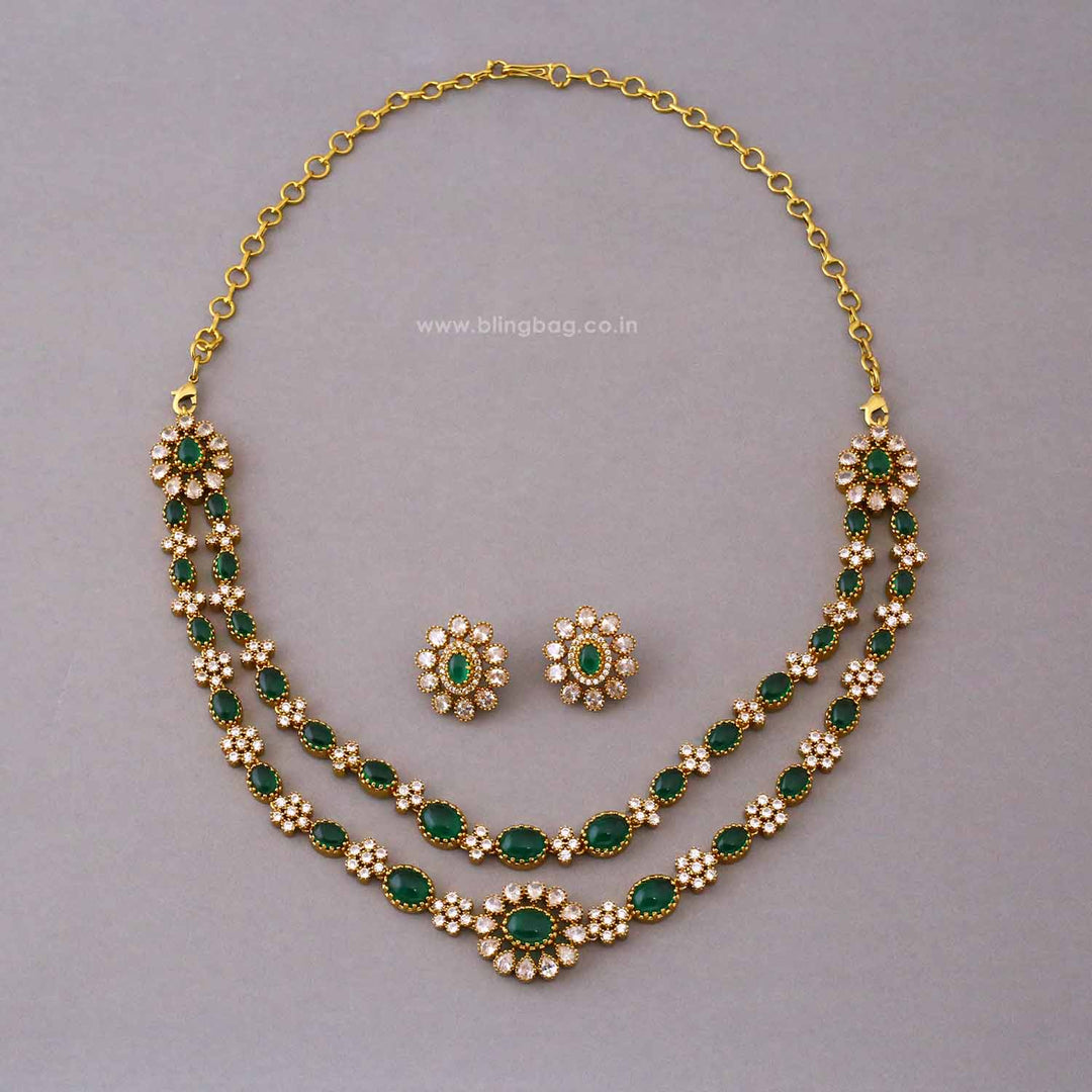 Emerald Dusk Victorian Jewellery Set - New Arrival