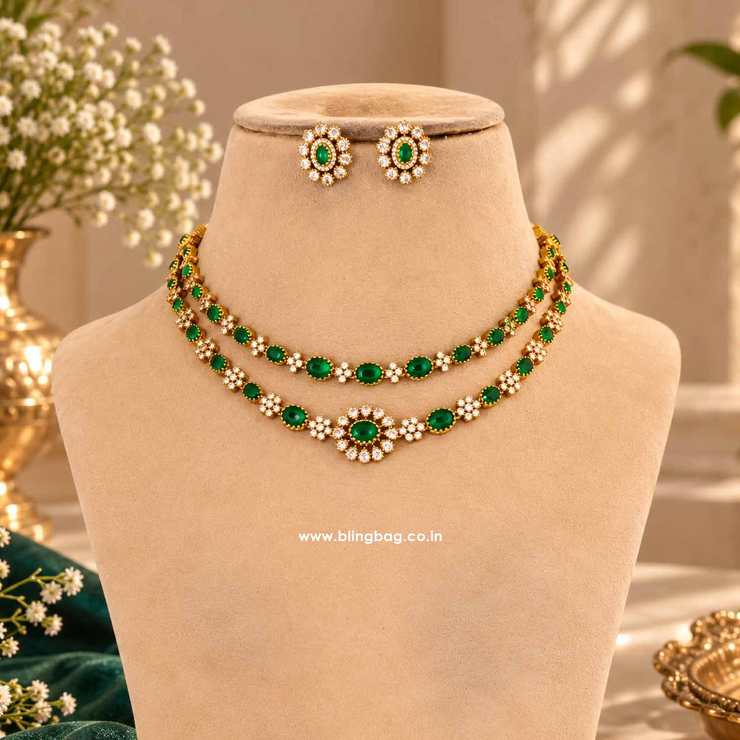 Emerald Dusk Victorian Jewellery Set - New Arrival