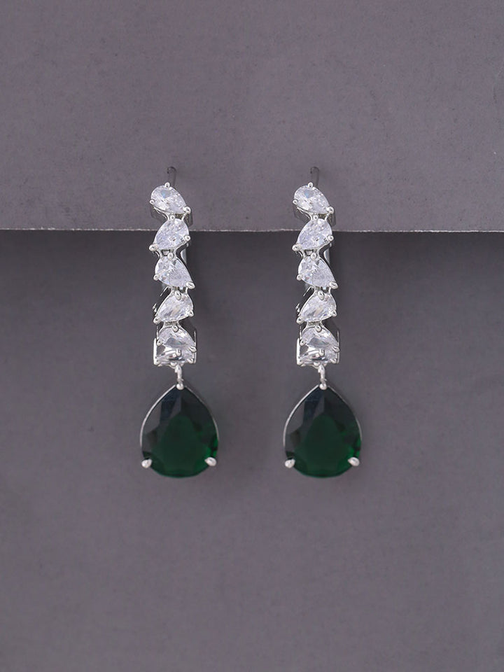 Emerald Elektra Zirconia Hoops