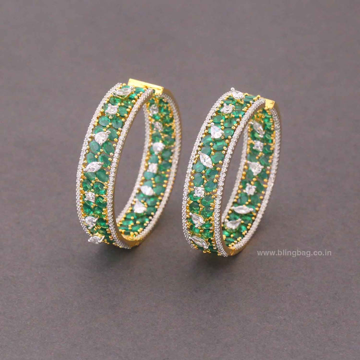 Emerald Elinna Zirconia Hoops
