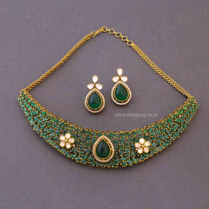 Emerald Elisaie Hasli Victorian Jewellery Set