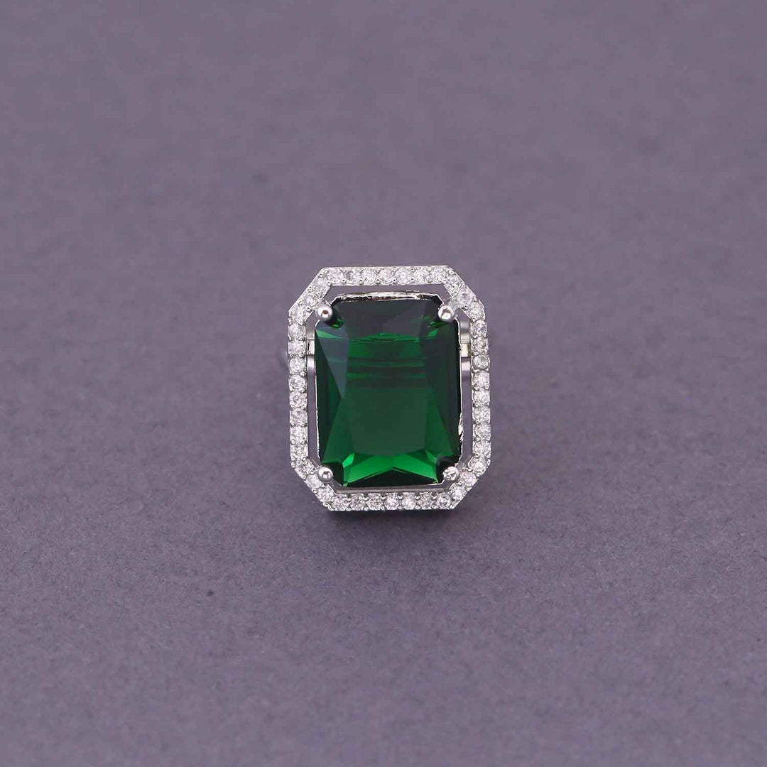 Emerald Elish Adjustable Ring