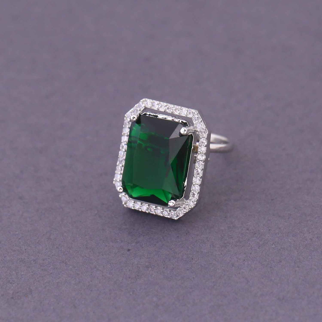 Emerald Elish Adjustable Ring