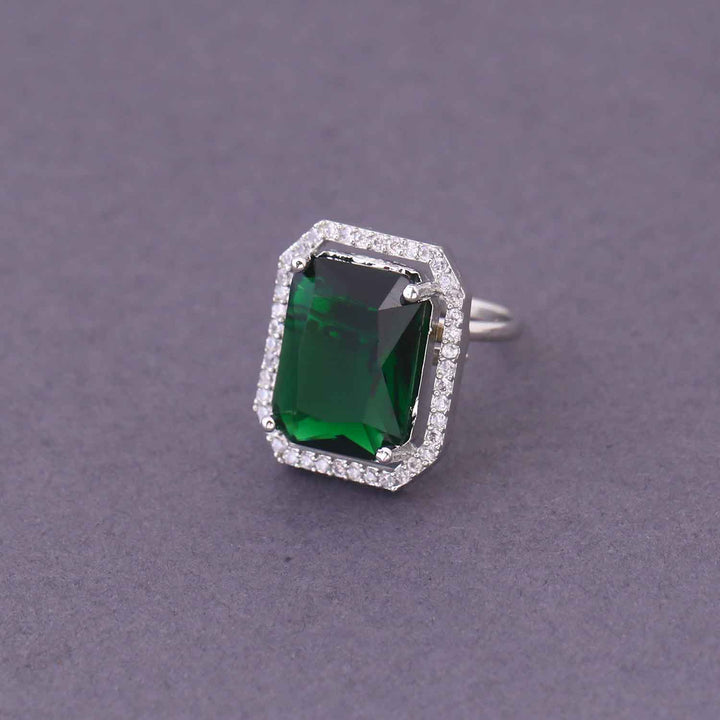Emerald Elish Adjustable Ring