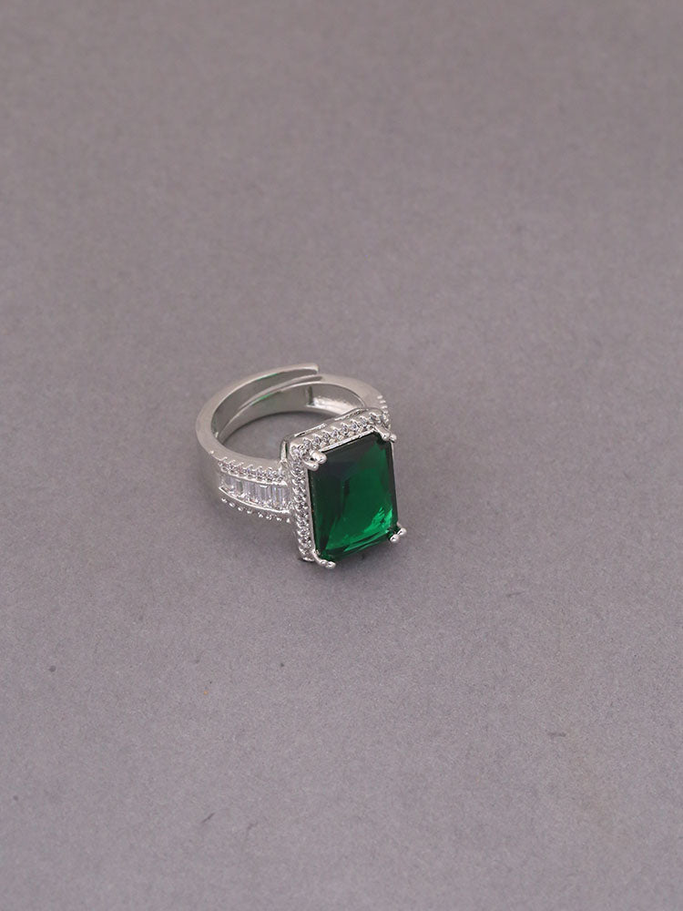 Emerald Elissavet Adjustable Ring