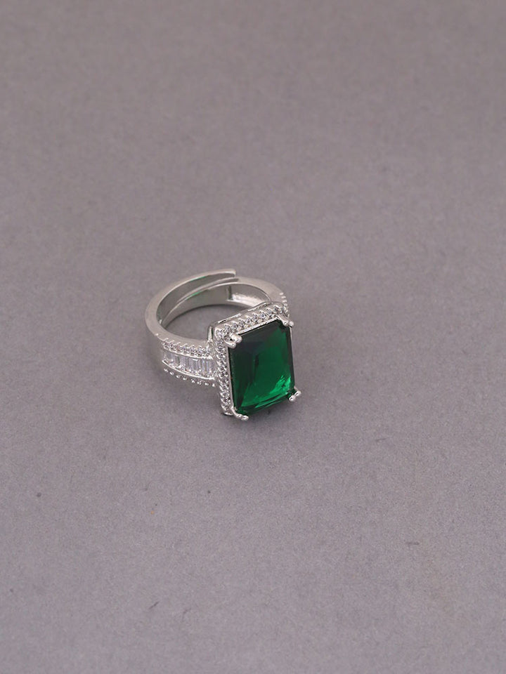 Emerald Elissavet Adjustable Ring